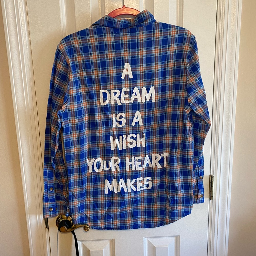NWOT Disney Plaid Shirt